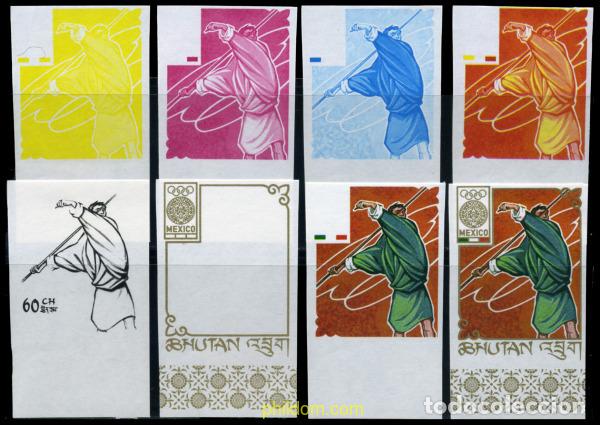 Sellos: 204031 MNH BHUTAN 1968 19 JUEGOS OLIMPICOS VERANO MEXICO 1968