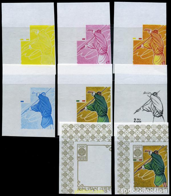 Sellos: 204036 MNH BHUTAN 1968 19 JUEGOS OLIMPICOS VERANO MEXICO 1968