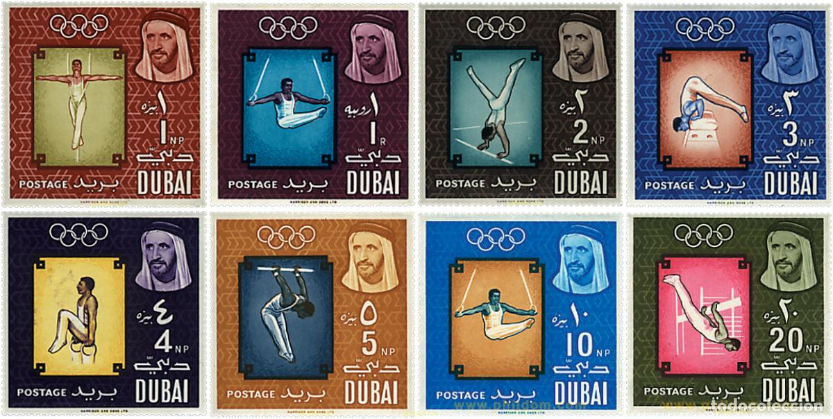 Sellos: 259637 HINGED DUBAI 1964 18 JUEGOS OLIMPICOS VERANO TOKIO 1964