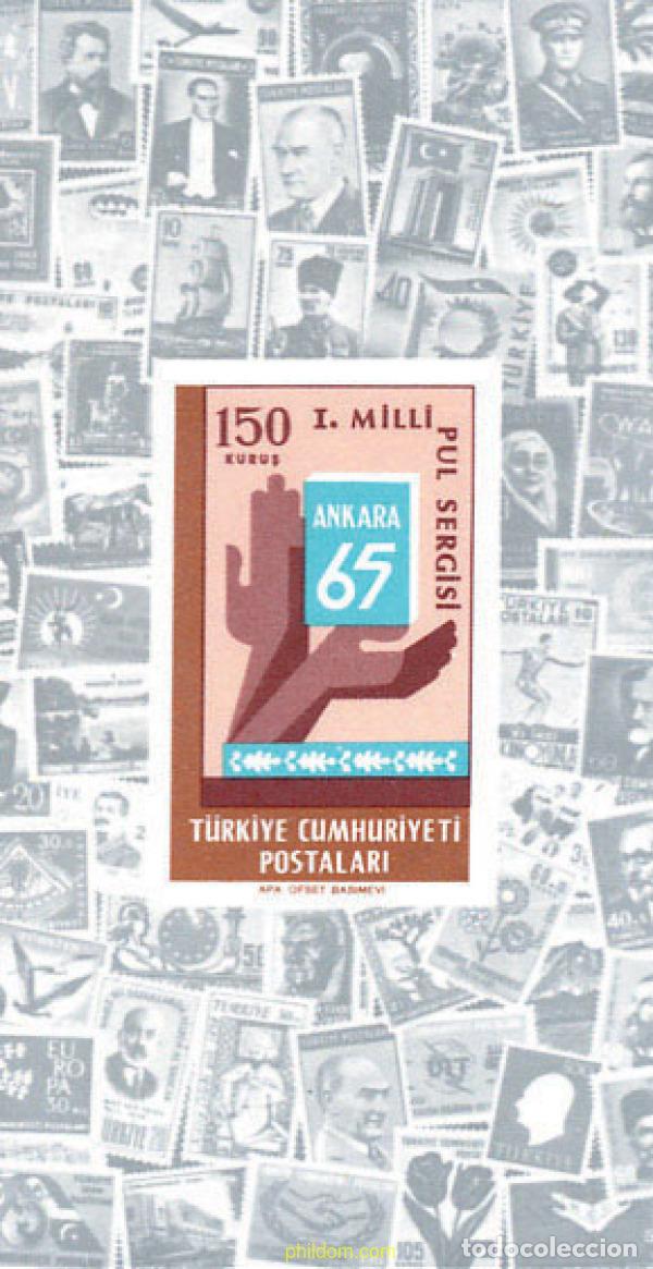 Sellos: 92369 MNH TURQUIA 1965 ANKARA 65. EXPOSICION FILATELICA EN ANKARA