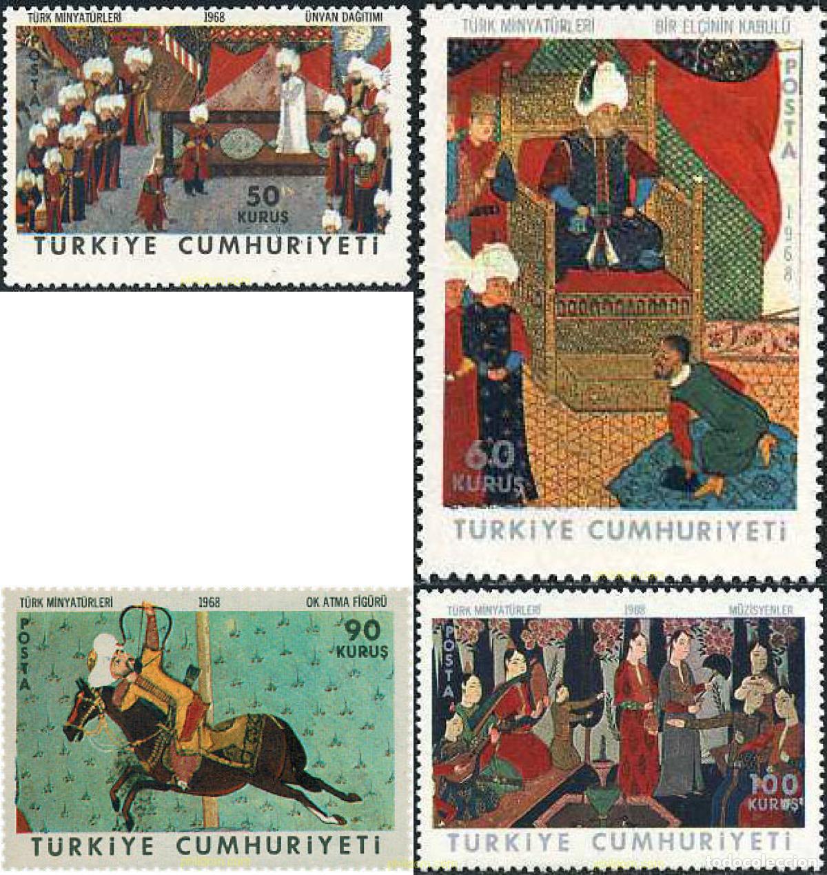 Sellos: 26862 MNH TURQUIA 1968 MINIATURAS TURCAS