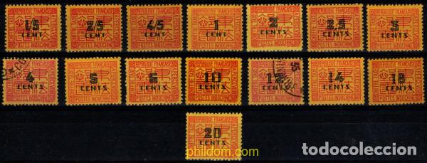 Sellos: 789458 MNH INDOCHINA 1931 CIFRAS