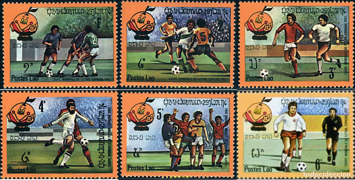 Sellos: 27328 MNH LAOS 1982 COPA DEL MUNDO DE FUTBOL. ESPA&Ntilde;A-82