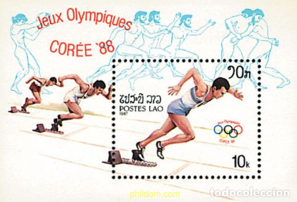Sellos: 68787 MNH LAOS 1987 24 JUEGOS OLIMPICOS VERANO SEUL 1988