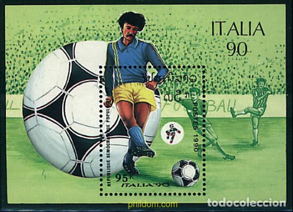 Sellos: 41296 MNH LAOS 1990 COPA DEL MUNDO DE FUTBOL. ITALIA-90