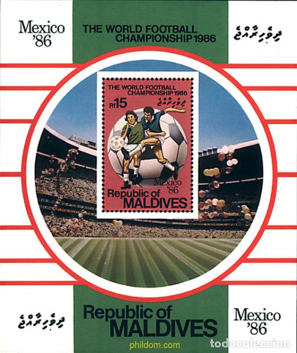 Sellos: 31627 MNH MALDIVAS 1986 COPA DEL MUNDO DE FUTBOL. MEXICO-86