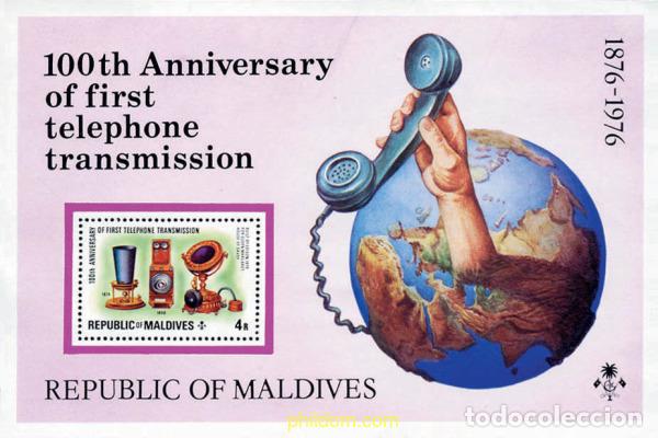 Briefmarken: 48783 MNH MALDIVAS 1976 CENTENARIO DEL TELEFONO