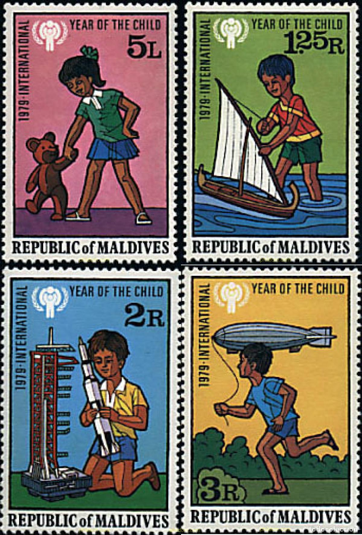 Sellos: 55806 MNH MALDIVAS 1979 A&Ntilde;O INTERNACIONAL DEL NI&Ntilde;O