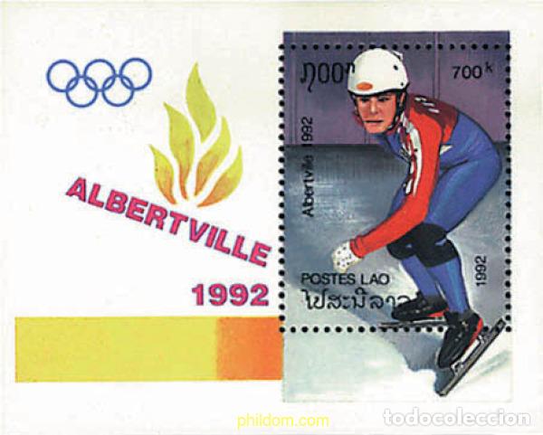 Sellos: 71104 MNH LAOS 1992 16 JUEGOS OLIMPICOS INVIERNO ALBERTVILLE 1992