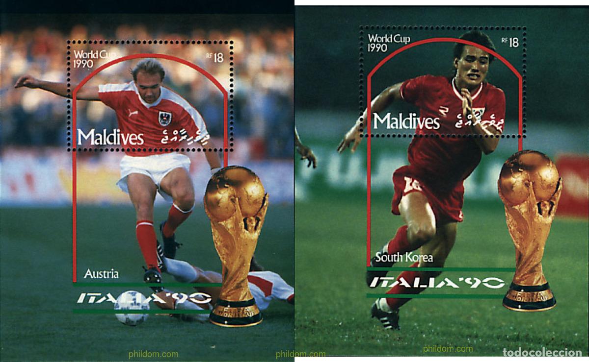 Sellos: 340652 MNH MALDIVAS 1990 COPA DEL MUNDO DE FUTBOL. ITALIA-90