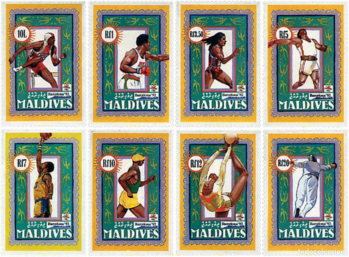 Sellos: 52085 MNH MALDIVAS 1992 25 JUEGOS OLIMPICOS VERANO BARCELONA 1992