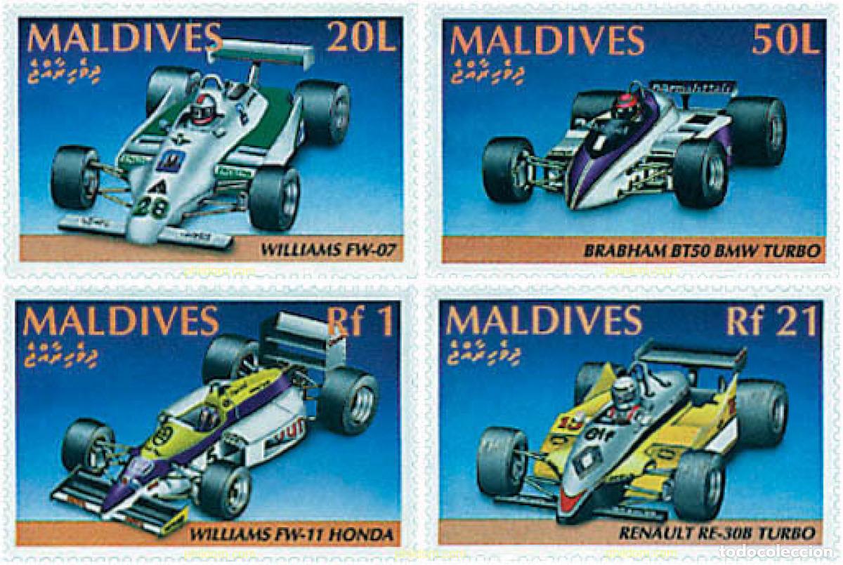 Sellos: 340677 MNH MALDIVAS 1991 AUTOMOVILISMO