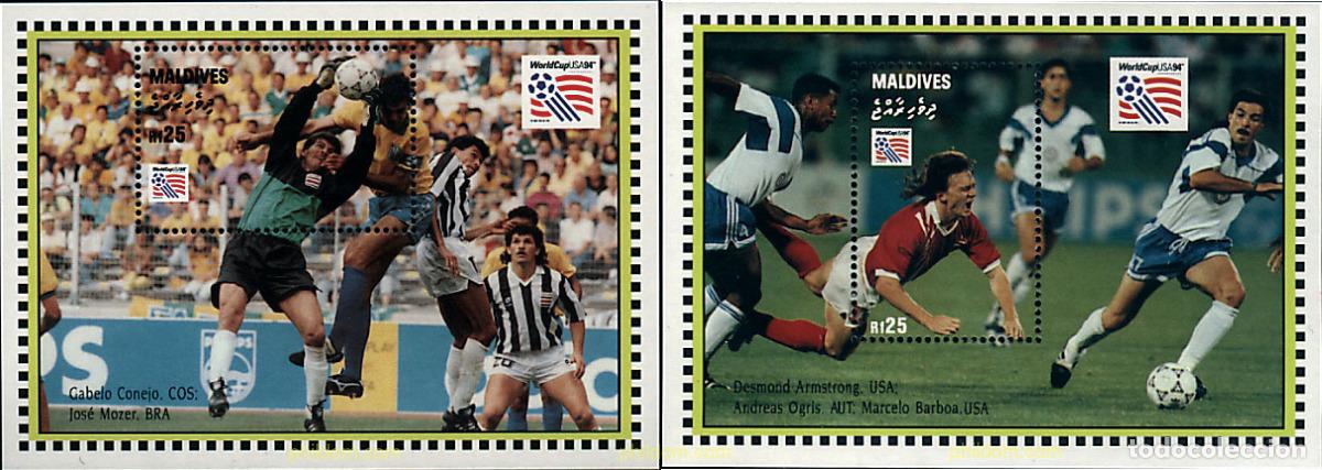 Sellos: 92242 MNH MALDIVAS 1994 COPA DEL MUNDO DE FUTBOL. USA-94
