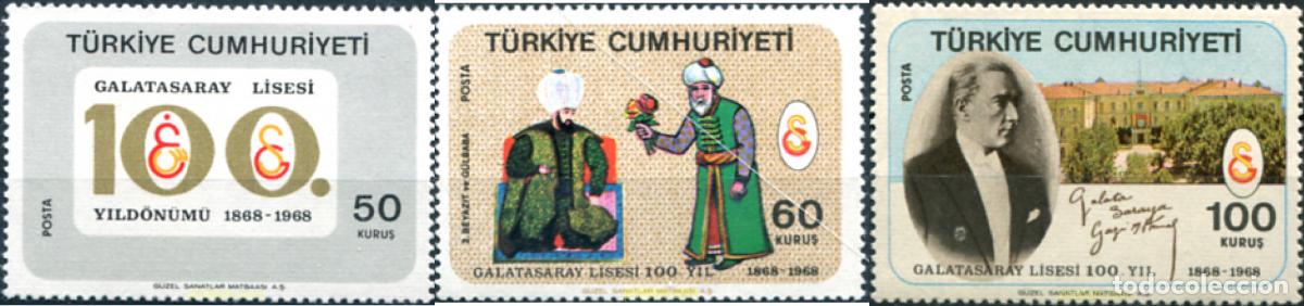 Sellos: 28069 MNH TURQUIA 1968 CENTENARIO DEL INSTITUTO DE GALATASARAY