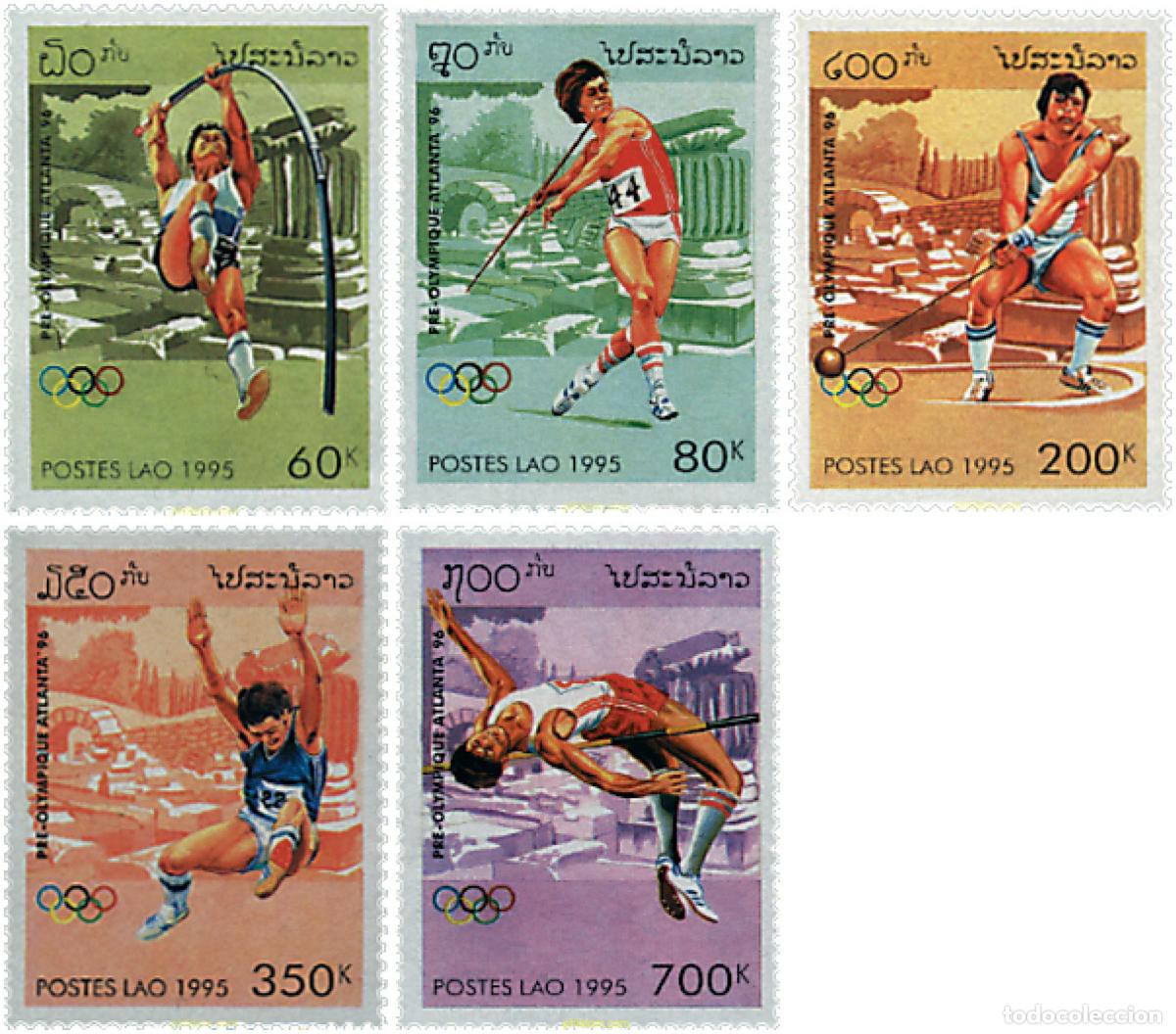 Sellos: 50434 MNH LAOS 1995 26 JUEGOS OLIMPICOS VERANO ATLANTA 1996