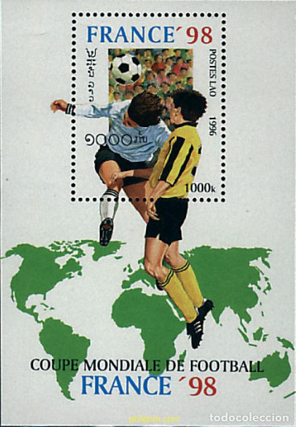 Sellos: 71063 MNH LAOS 1996 COPA DEL MUNDO DE FUTBOL. FRANCIA-98