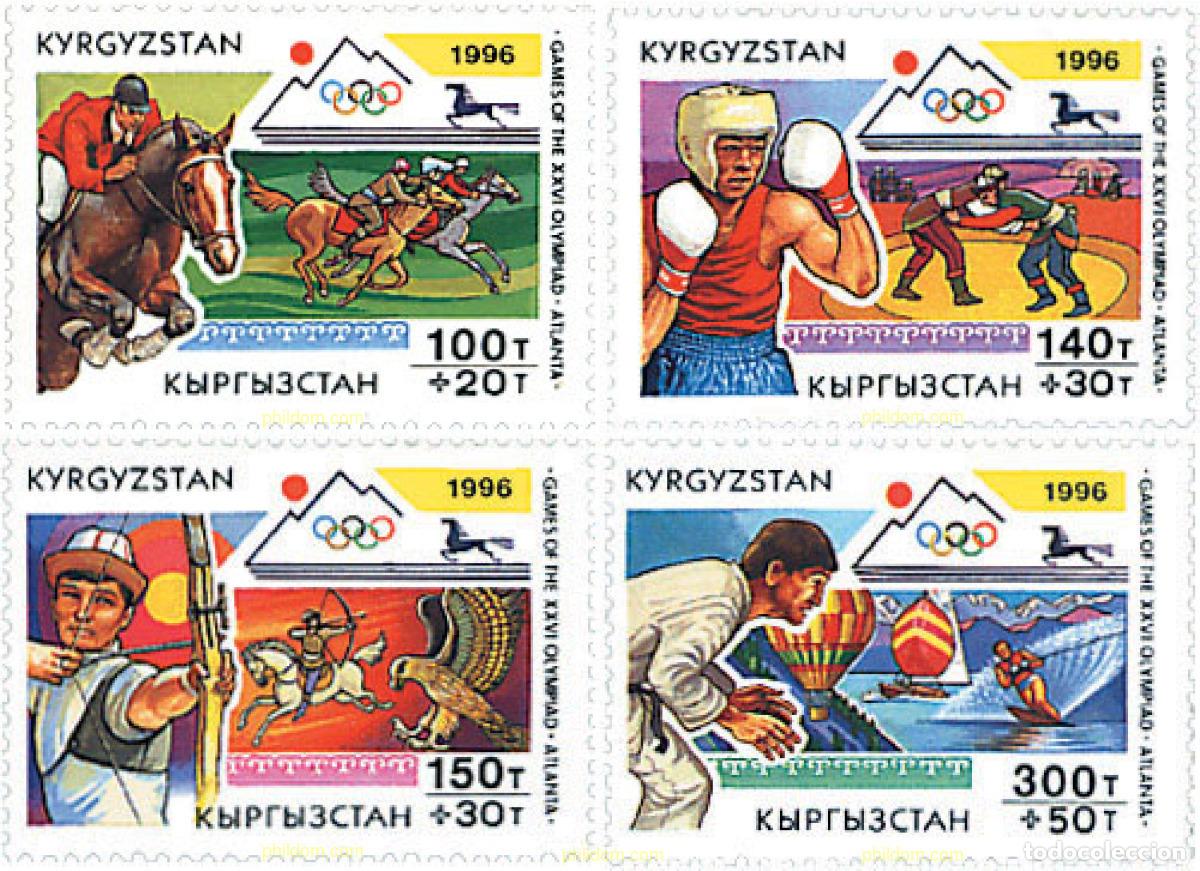 Sellos: 29164 MNH KIRGUIZISTAN 1996 26 JUEGOS OLIMPICOS VERANO ATLANTA 1996