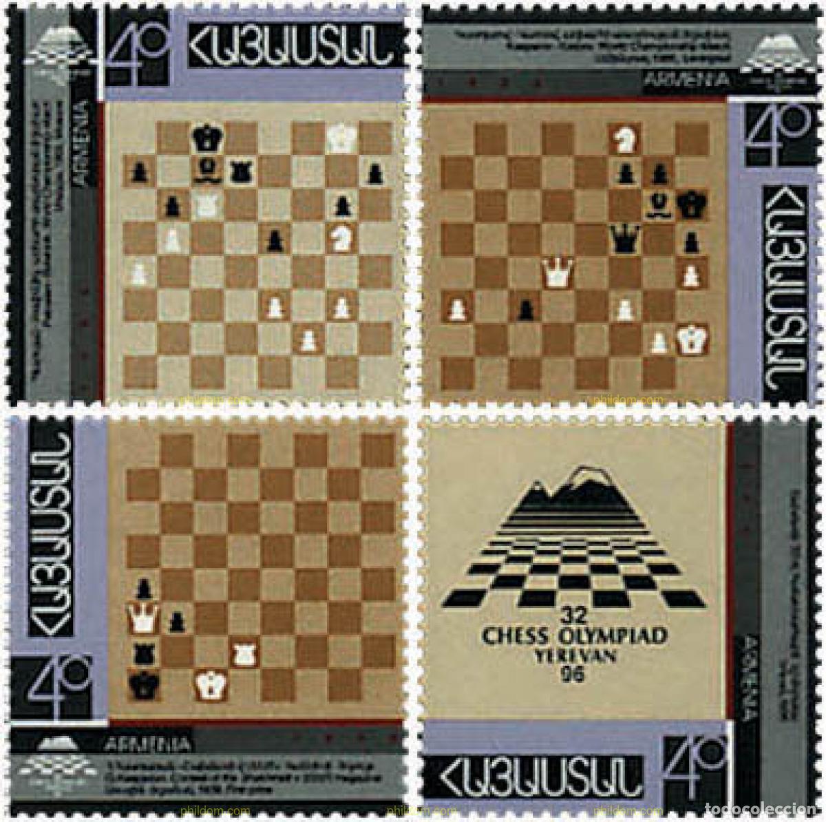 Sellos: 83099 MNH ARMENIA 1996 32 OLIMPIADA DE AJEDREZ EN ERIVAN