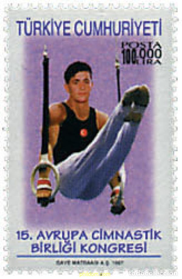 Sellos: 30906 MNH TURQUIA 1997 15 CONGRESO DE LA UNION EUROPEA DE GIMNASIA