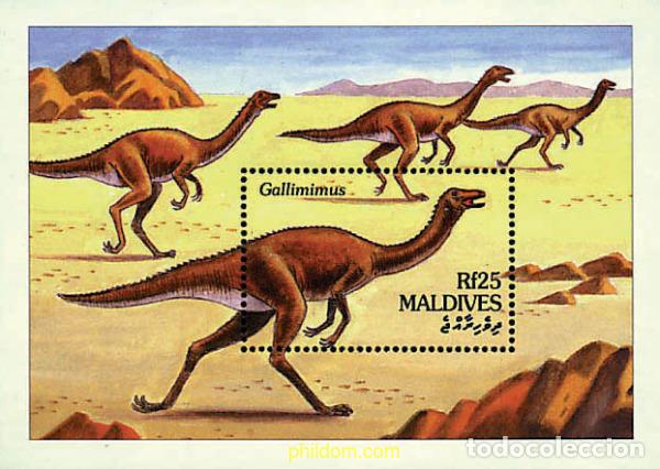 Sellos: 340867 MNH MALDIVAS 1994 FAUNA PREHISTORICA