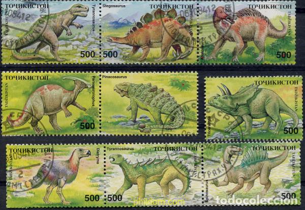 Sellos: 304515 USED TAYIKISTAN 1994 FAUNA PREHISTORICA