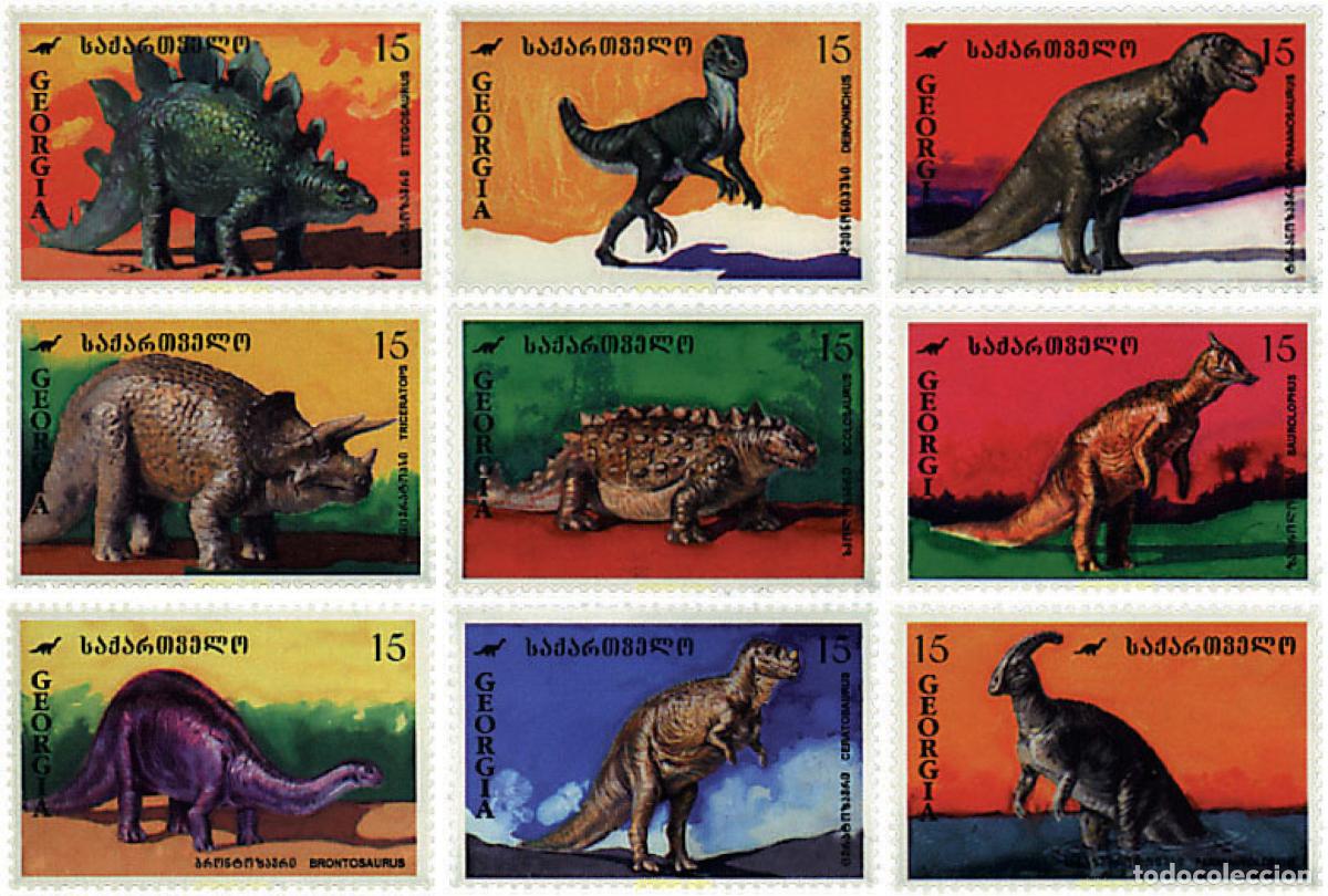 Sellos: 93902 MNH GEORGIA 1995 FAUNA PREHISTORICA