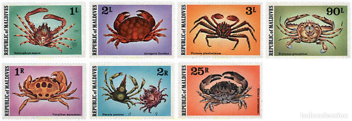 Sellos: 28462 MNH MALDIVAS 1978 CRUSTACEOS