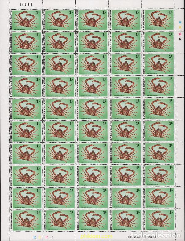 Sellos: 617188 MNH MALDIVAS 1978 CRUSTACEOS