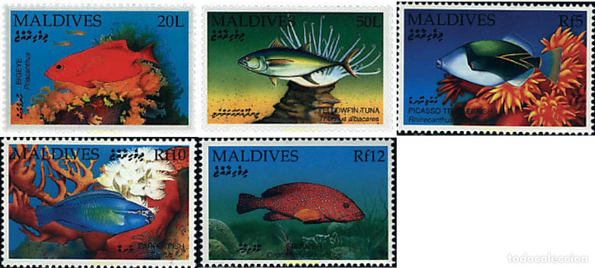 Stamps: 332972 MNH MALDIVAS 1992 PECES