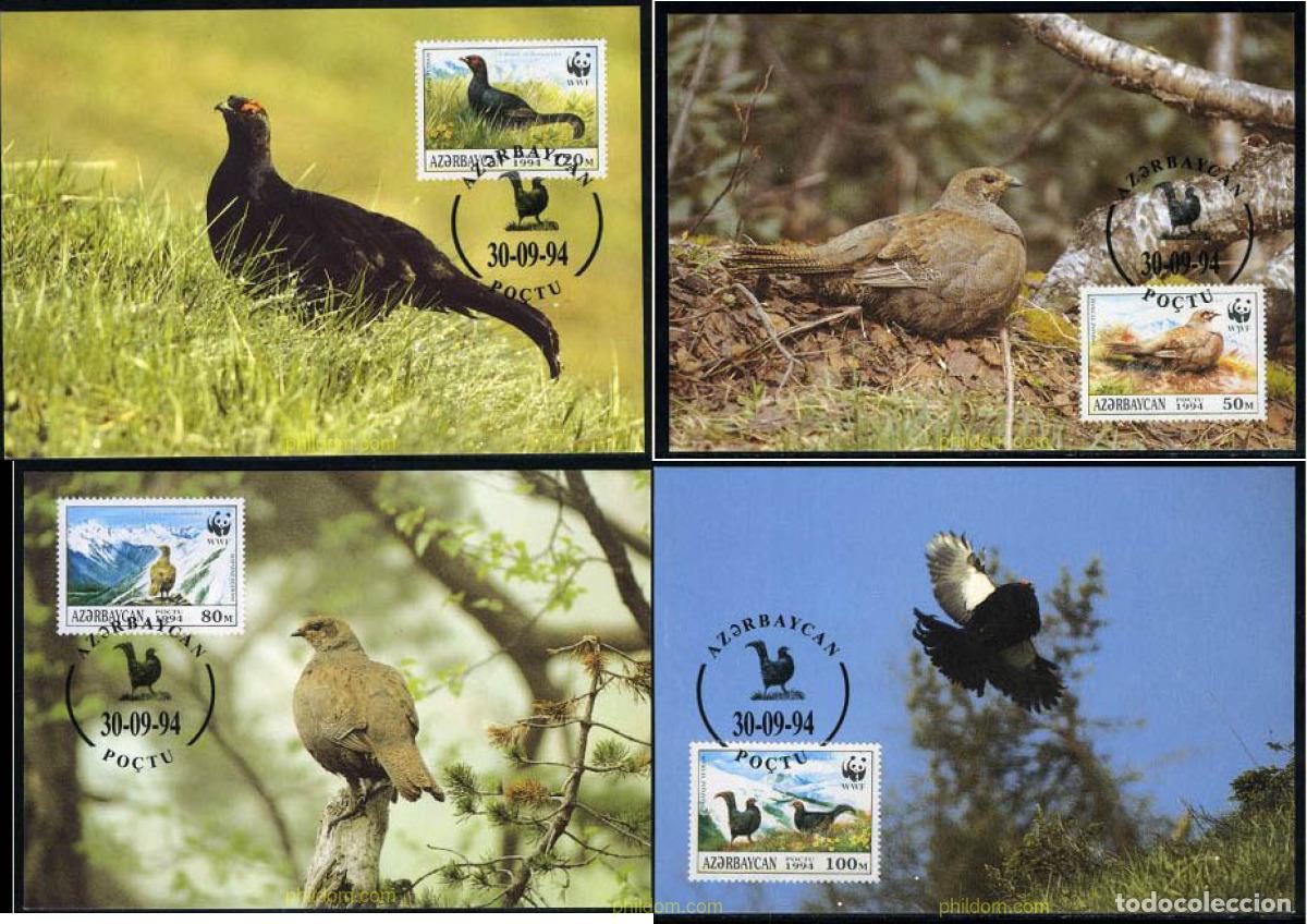 Sellos: 7392 MNH AZERBAIYAN 1994 UROGALLO CAUCASIO