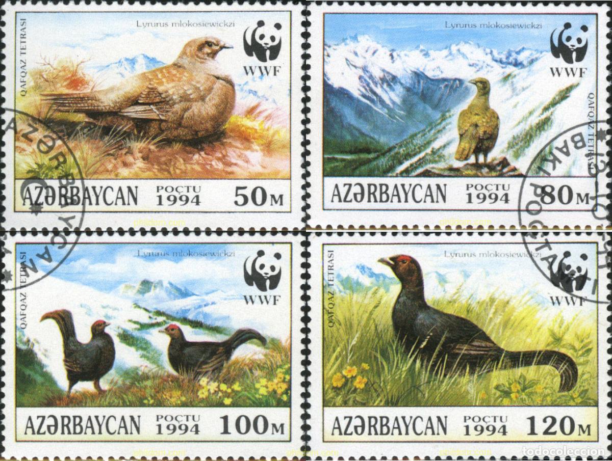 Sellos: 211868 USED AZERBAIYAN 1994 UROGALLO CAUCASIO