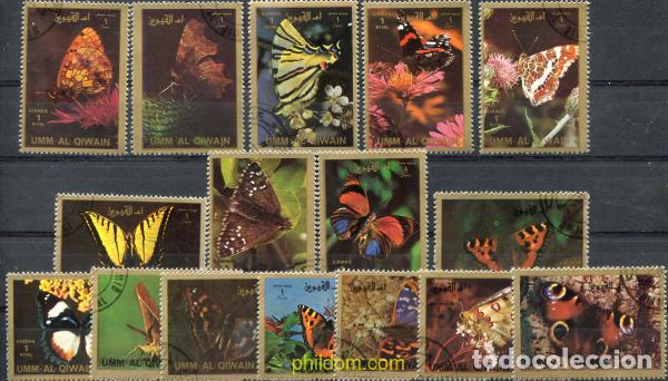 Sellos: 234958 USED UMM AL QIWAIN 1972 MARIPOSAS