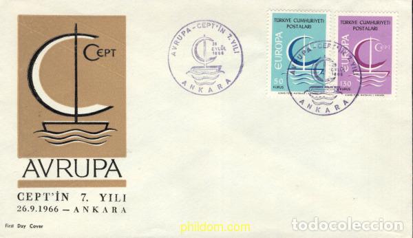 Sellos: 3967 MNH TURQUIA 1966 EUROPA CEPT. NAVIO EUROPA