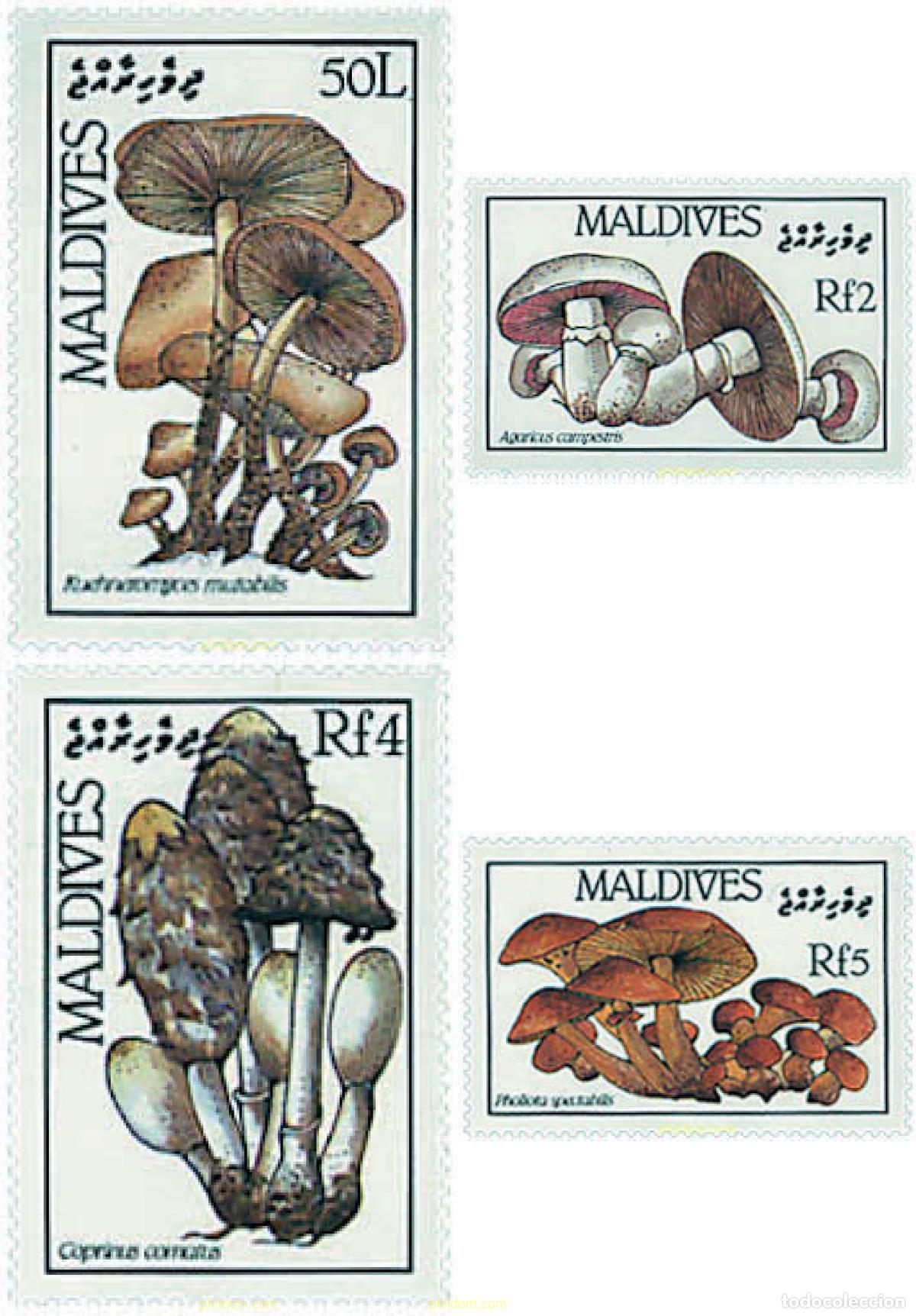 Francobolli: 253310 MNH MALDIVAS 1986 SETAS