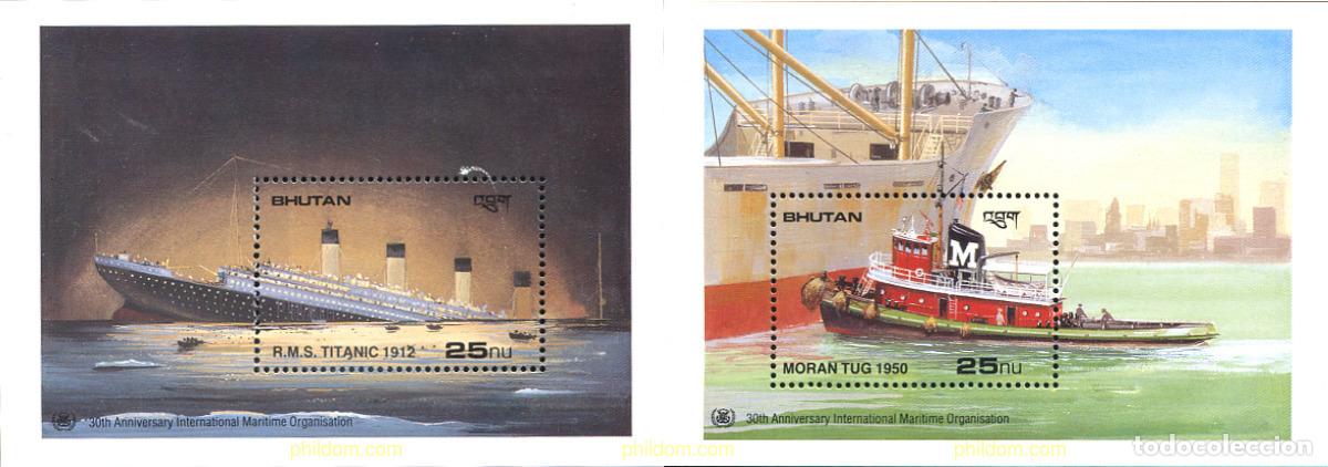 Sellos: 293078 MNH BHUTAN 1989 30 ANIVERSARIO DE LA ORGANIZACION MARITIMA INTERNACIONAL