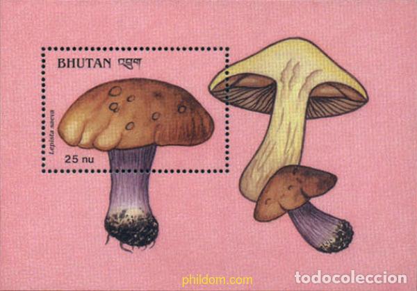 Sellos: 293074 MNH BHUTAN 1989 SETAS