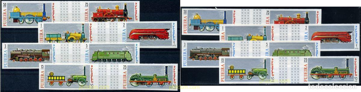 Sellos: 214457 MNH FUJEIRA 1969 LOCOMOTORAS