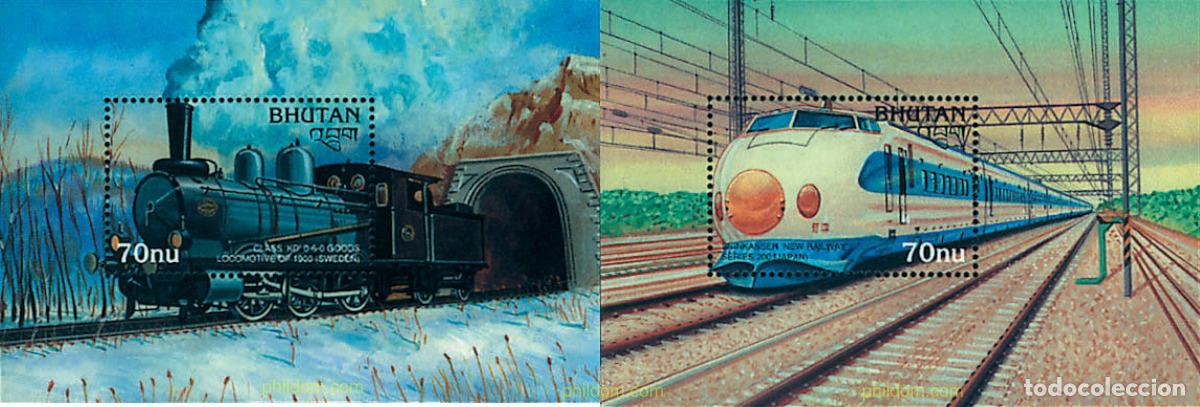 Sellos: 57419 MNH BHUTAN 1996 LOCOMOTORAS