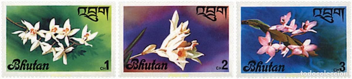 Sellos: 305211 MNH BHUTAN 1976 ORQUIDEAS