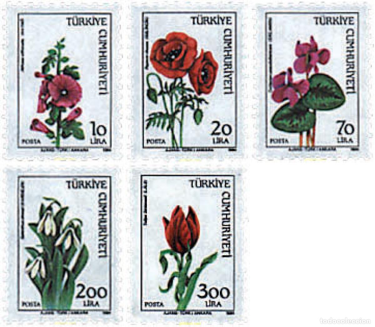 Sellos: 92372 MNH TURQUIA 1984 FLORES