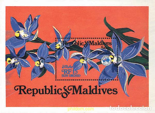 Sellos: 95309 MNH MALDIVAS 1984 AUSIPEX 84. EXPOSICION FILATELICA INTERNACIONAL