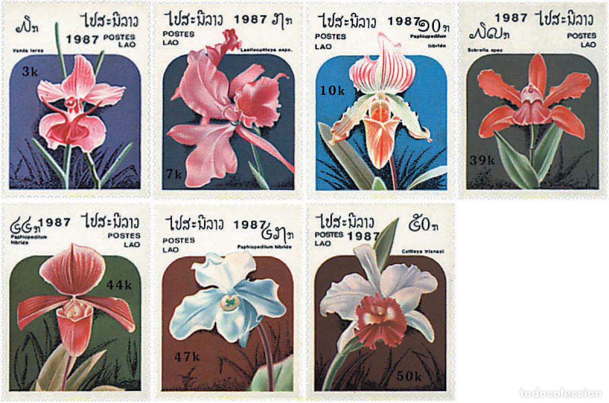 Sellos: 96275 MNH LAOS 1987 ORQUIDEAS