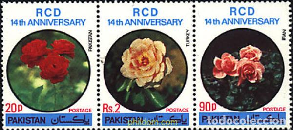 Sellos: 5047 MNH PAKISTAN 1978 14 ANIVERSARIO DEL ACUERDO DE COOPERACION ENTRE IRAN Y TURQUIA