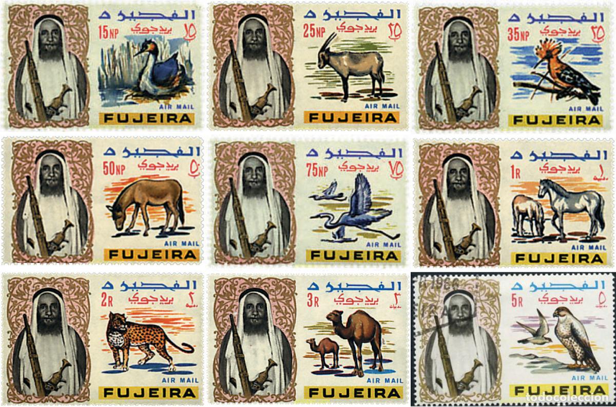 Sellos: 65486 MNH FUJEIRA 1965 SERIE BASICA