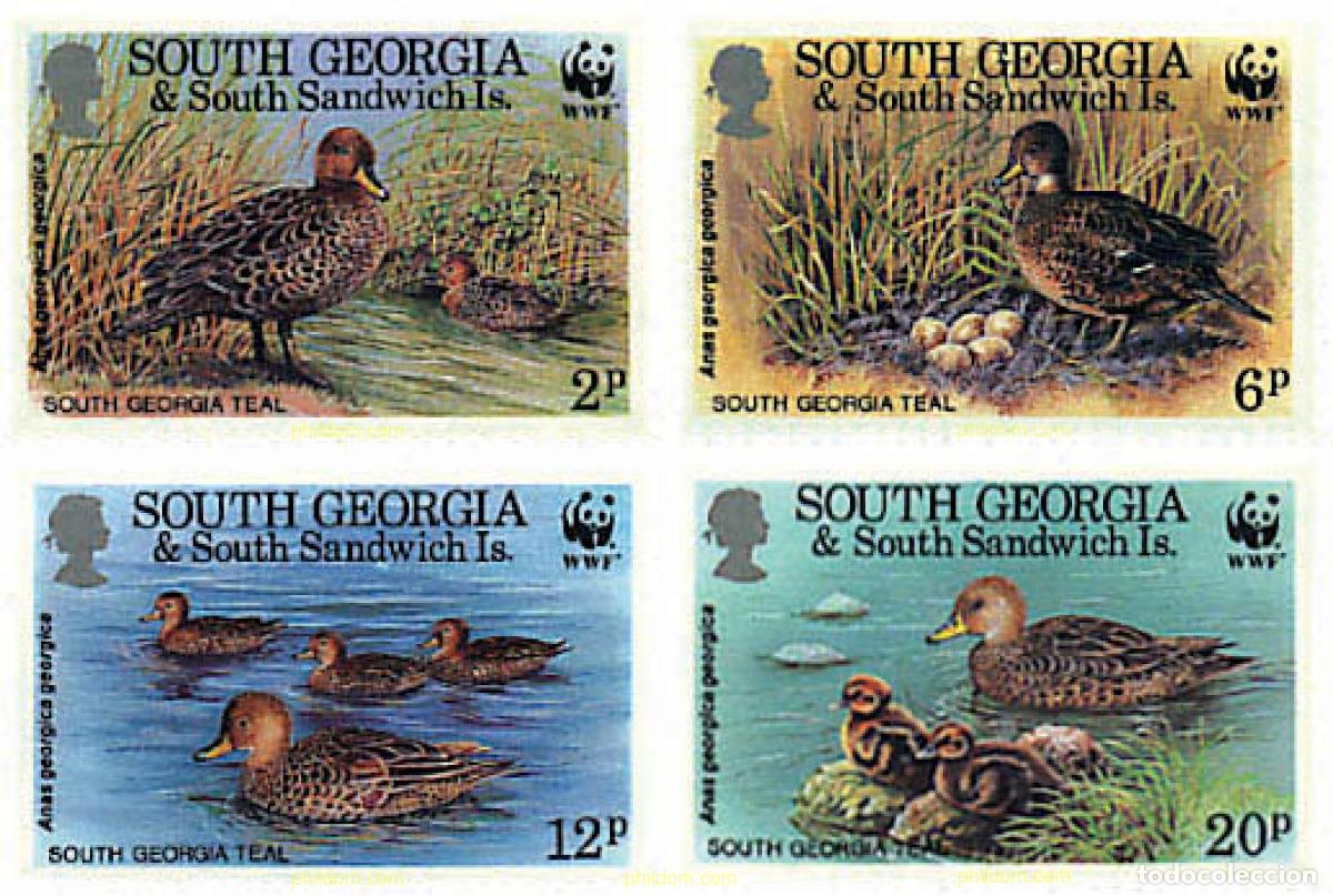 Sellos: 74098 MNH GEORGIA SUR Y SANDWICH SUR 1992 PATO DE GEORGIA DEL SUR