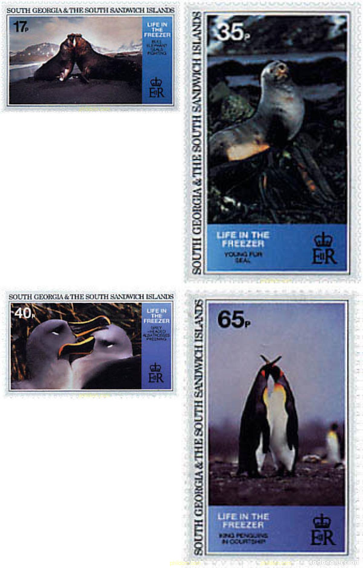 Sellos: 45573 MNH GEORGIA SUR Y SANDWICH SUR 1994 FAUNA ANTARTICA