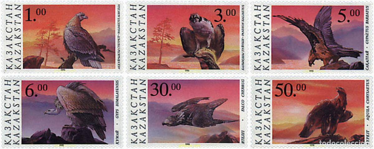 Sellos: 37252 MNH KAZAJSTAN 1995 AVES DE PRESA