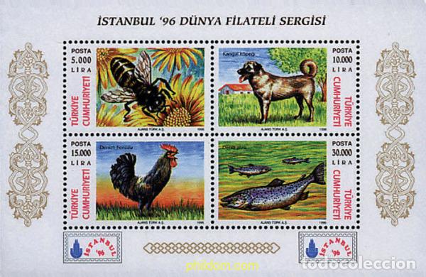 Sellos: 51202 MNH TURQUIA 1996 ISTANBUL 96. EXPOSICION FILATELICA INTERNACIONAL