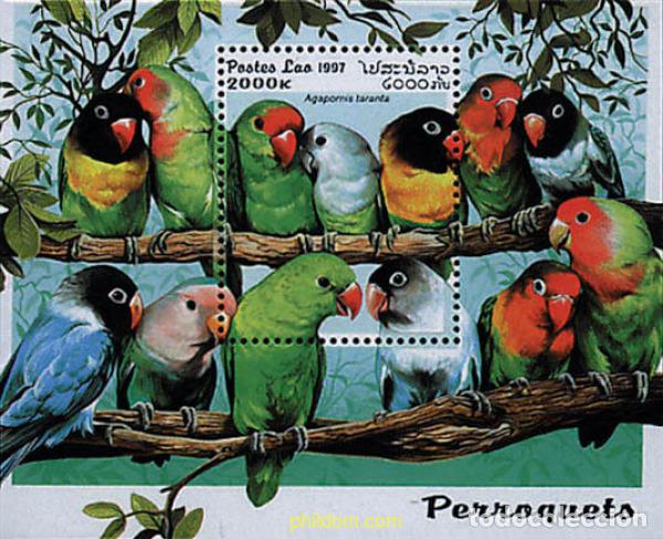 Sellos: 32172 MNH LAOS 1997 FAUNA. LOROS