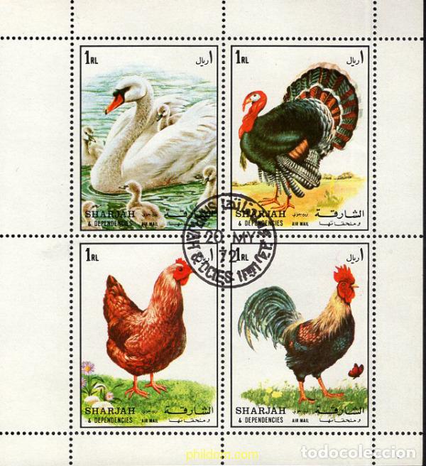 Sellos: 667993 USED SHARJAH 1972 AVES